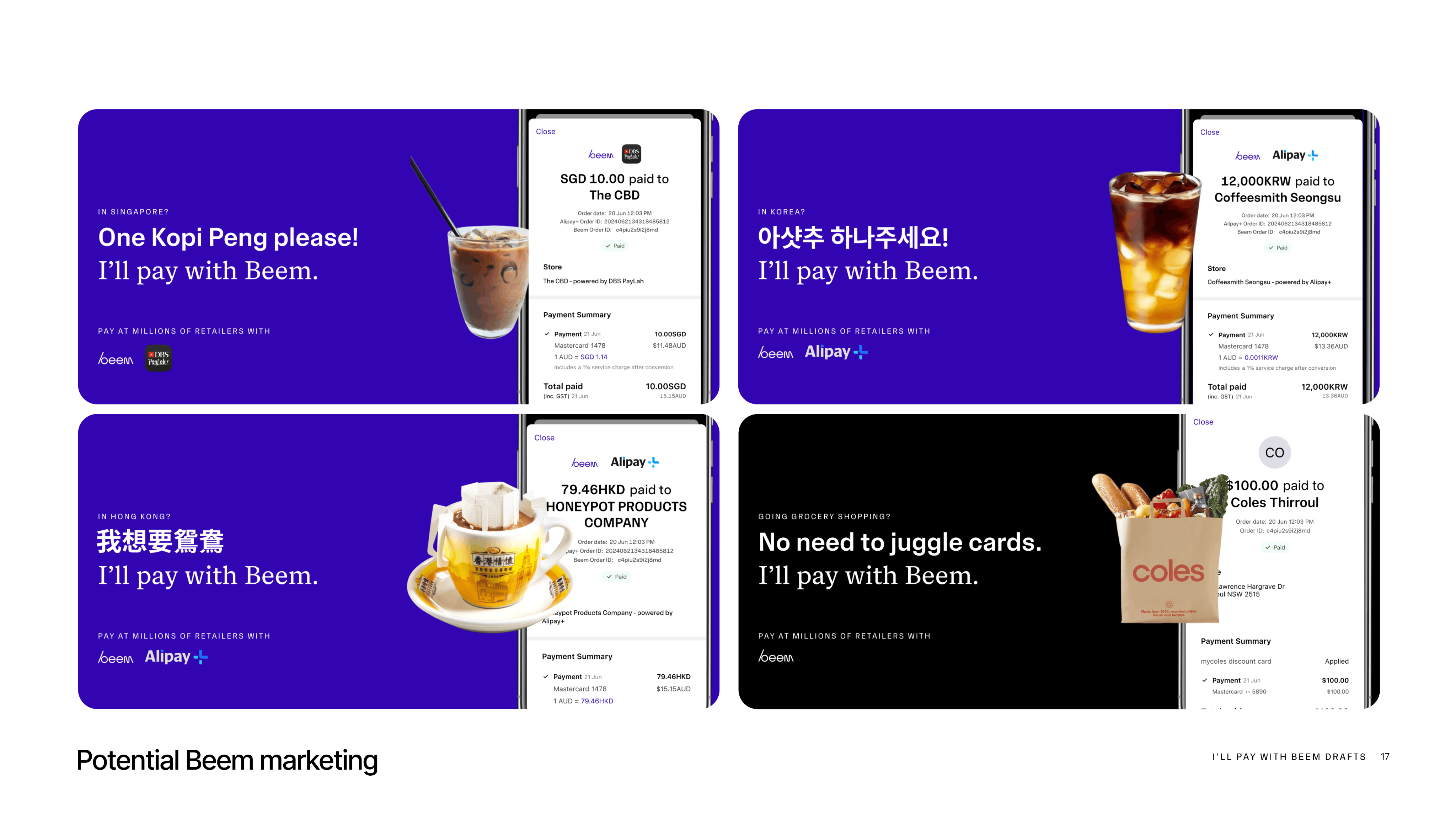 Potential Beem marketing deck slide